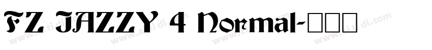 FZ JAZZY 4 Normal字体转换